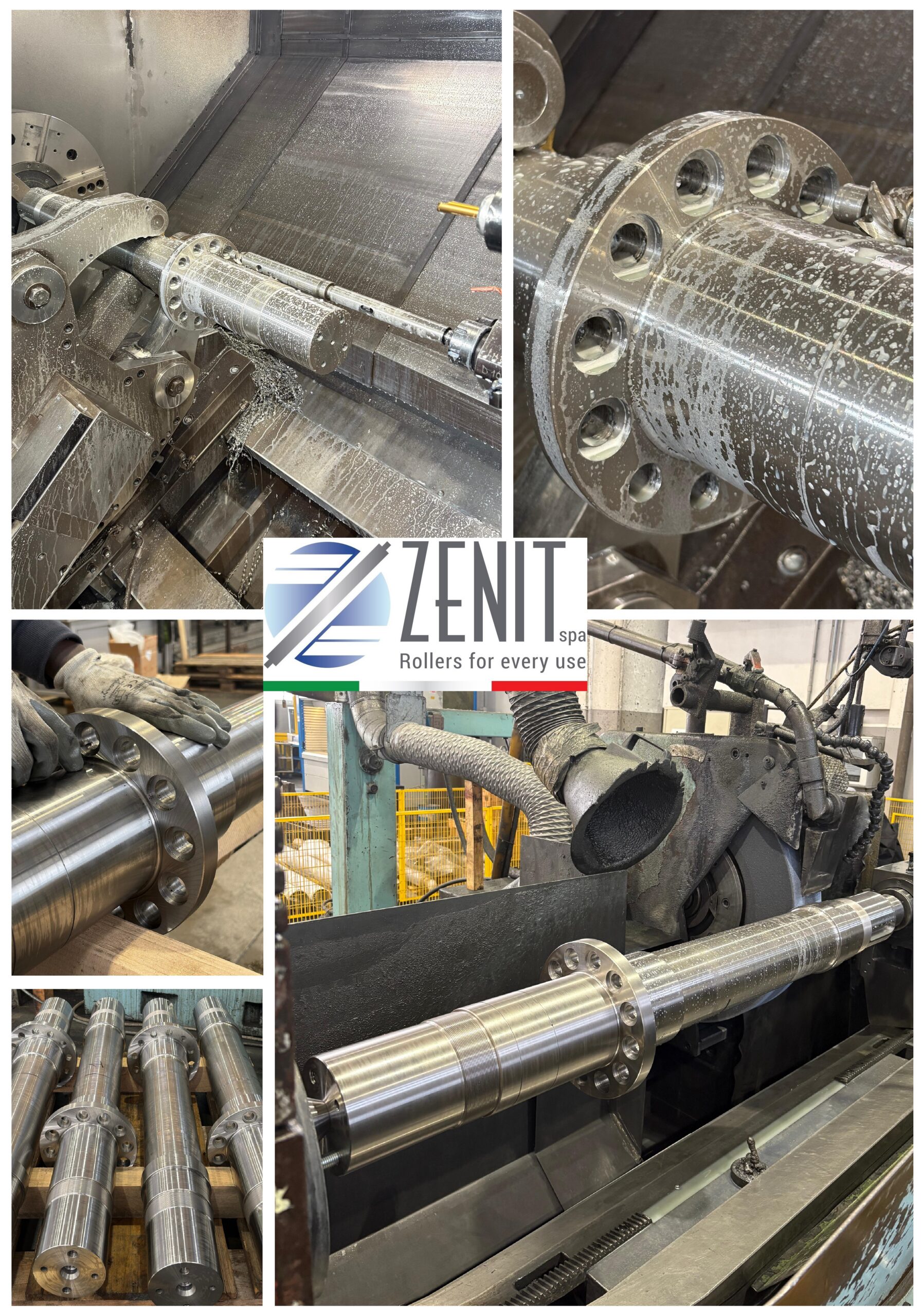 Rulli e alberi speciali per laminatoi